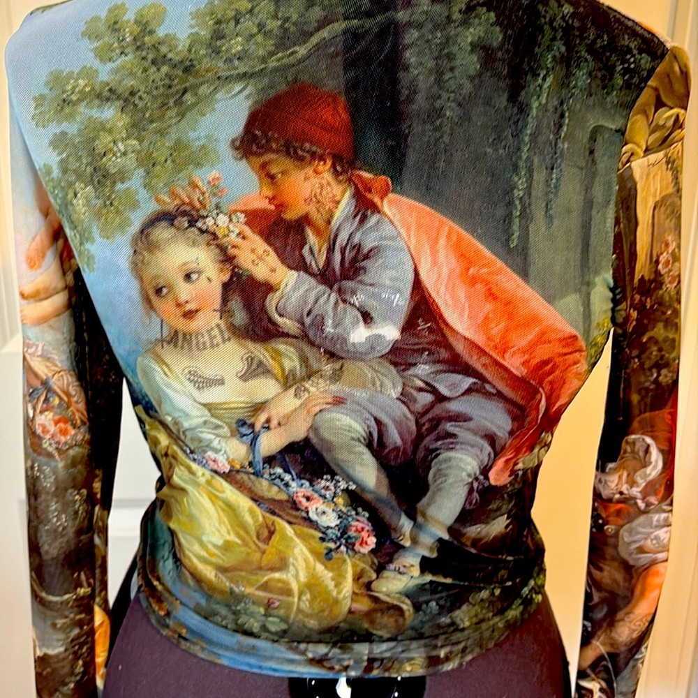 ⚰️ 🥀 Rococo but Punk! DA VINCI'S DEMONS MESH TOP by Current Mood ☠️